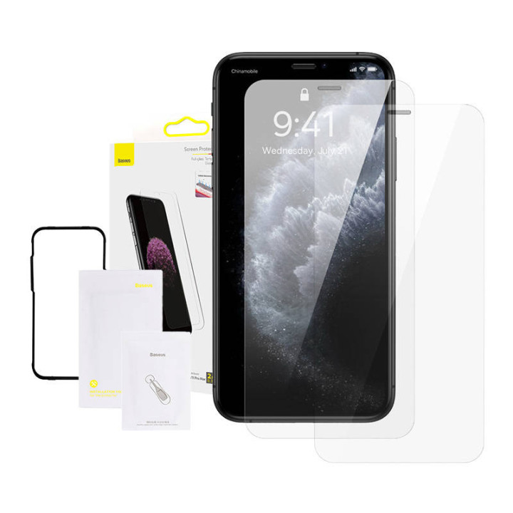 Baseus SGBL060302 0.3mm Tempered Glass Screen Protector for iPhone XS Max / 11 Pro Max (2-Pack)