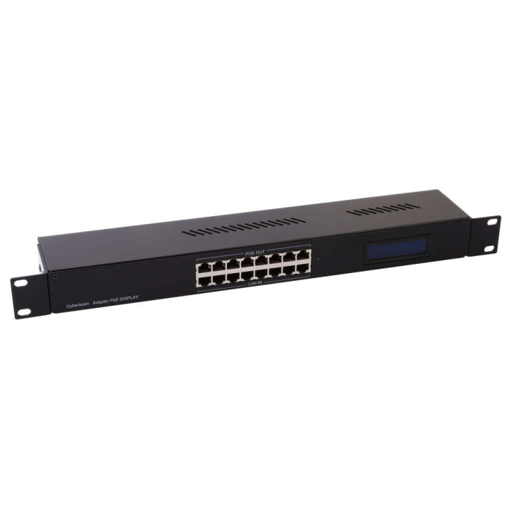 Cyberteam PoE адаптер 8-портовый стойка 19" 1U