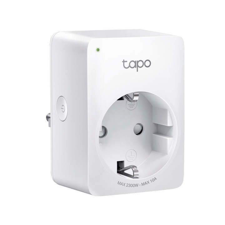TP-Link Tapo P100 Мини умная Wi-Fi розетка, немецкая вилка (тип F), 16A, 230V, работает с Alexa и Google Home