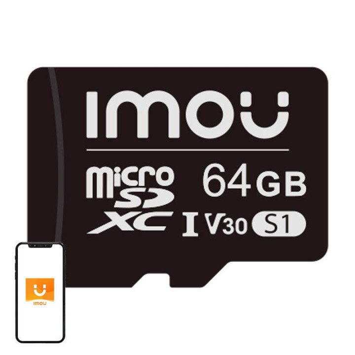 Imou ST2-64-S1 64GB microSDXC Memory Card (UHS-I, Class 10/U3/V30, 95/38 MB/s)
