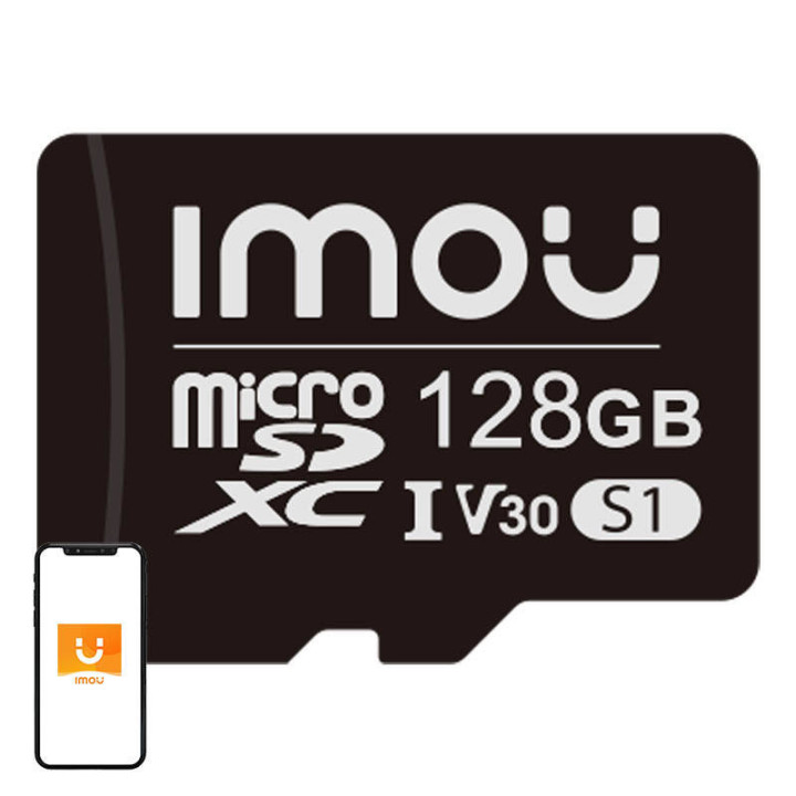 IMOU ST2-128-S1 128GB microSD Memory Card (UHS-I, Class 10/U3/V30, 95/38 MB/s)