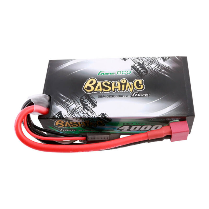 Gens ace G-Tech 4000mAh 2S2P 7.4V 60C LiPo Battery Pack GEA402S60D48GT