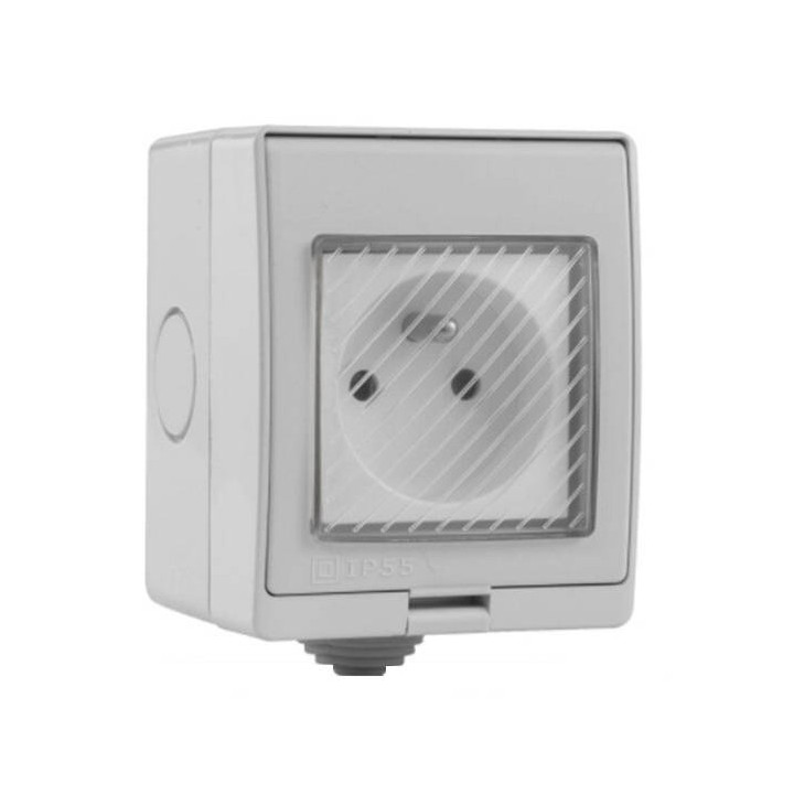 Tuya Smart Outdoor WiFi Socket 16A IP55 White IG016