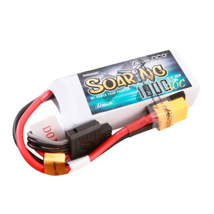 Gens ace G-Tech Soaring 1000mAh 11.1V 30C 3S1P LiPo Battery GEA103S30X6GT