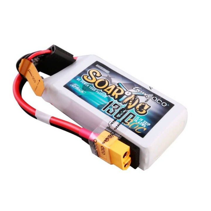 Gens ace G-Tech Soaring 1300mAh 11.1V 30C 3S1P LiPo Battery GEA133S30X6GT