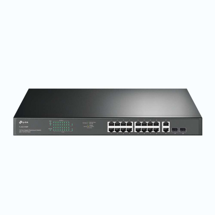 TP-Link :: TL-SG1218MP PoE non géré, 18xGbps, 16x PoE+