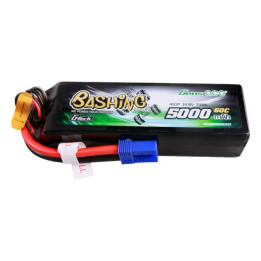 Gens ace G-Tech 5000mAh 14.8V 4S1P 60C LiPo Battery Pack with EC5 Plug - Bashing Series GEA504S60E5GT