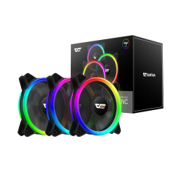 Комплект компьютерных вентиляторов ARGB Darkflash DR12 Pro 3in1 120x120 (черный)