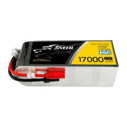 Tattu 17000mAh 22.8V 15C 6S1P LiPo Battery with AS150+XT150 Plug TAA17K6S15ASX