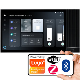 Сенсорная панель 8-дюймовый шлюз Alexa BT WiFi Динамики ZigBee TUYA