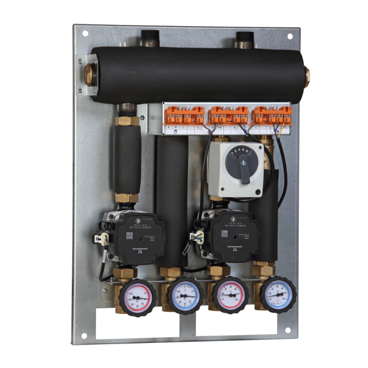Hydraulic set Szwadron 480 (SKE 2DC+ 35 kW, UNI, rotary valve with actuator, DN15 pumps)