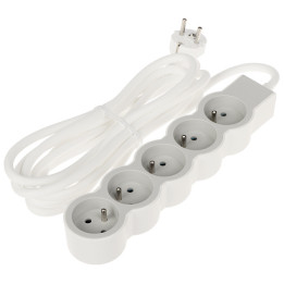 LEGRAND LE-049492 Power Strip 5 Outlets 3m Cable White