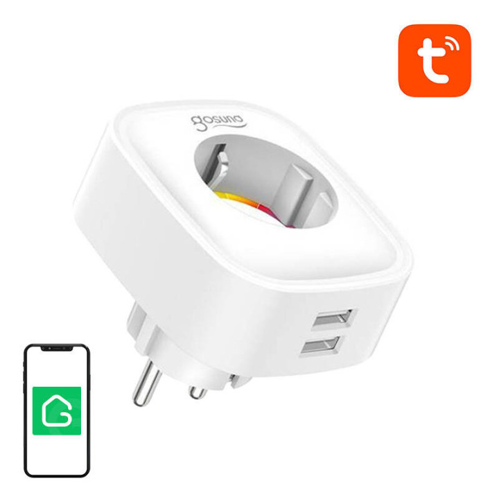 Gosund SP112 Smart Plug WiFi 16A with 2xUSB, Tuya