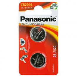 Panasonic CR2016 DL2016 ECR2016 3 В 90 мАч 6016 E-CR2016 SB-T11 280-206 FA H2327325 E2226715 Литиевые батарейки 2 шт.