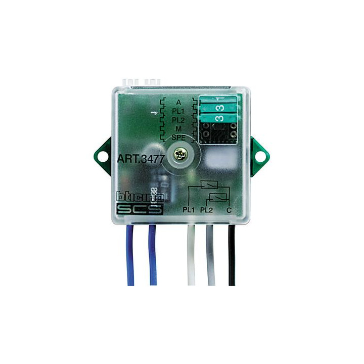 Basic module control interface with 2 independent contacts for the control of 2 actuators.