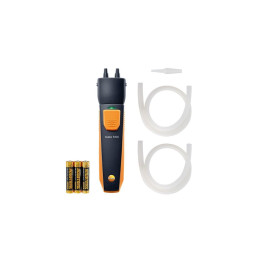 App-controlled wireless differential pressure measuring instrument Testo 510i with Bluetooth