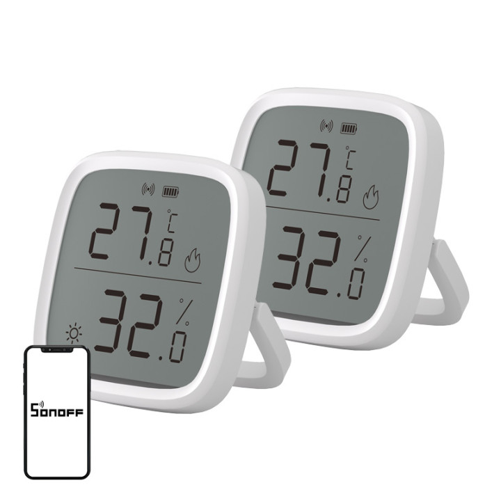 SONOFF ZigBee SNZB-02D Temperature and Humidity Sensor, 2-Pack