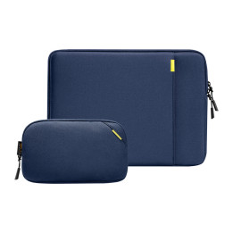 tomtoc Defender-A13 Laptop Sleeve + 14" Case Set (Navy Blue)