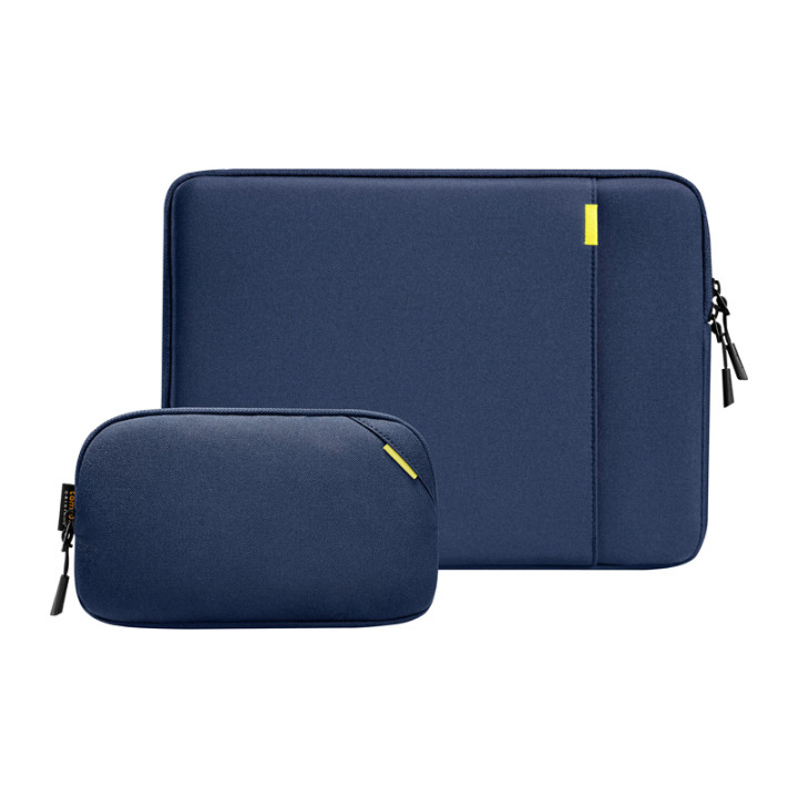 tomtoc Defender-A13 Laptop Sleeve + 14" Case Set (Navy Blue)