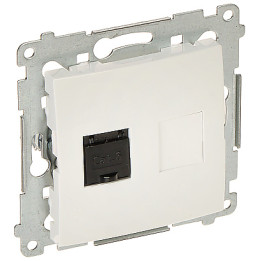 KONTAKT Simon D61.01/11-SIMON54 RJ-45 Wall Socket for Network Connection