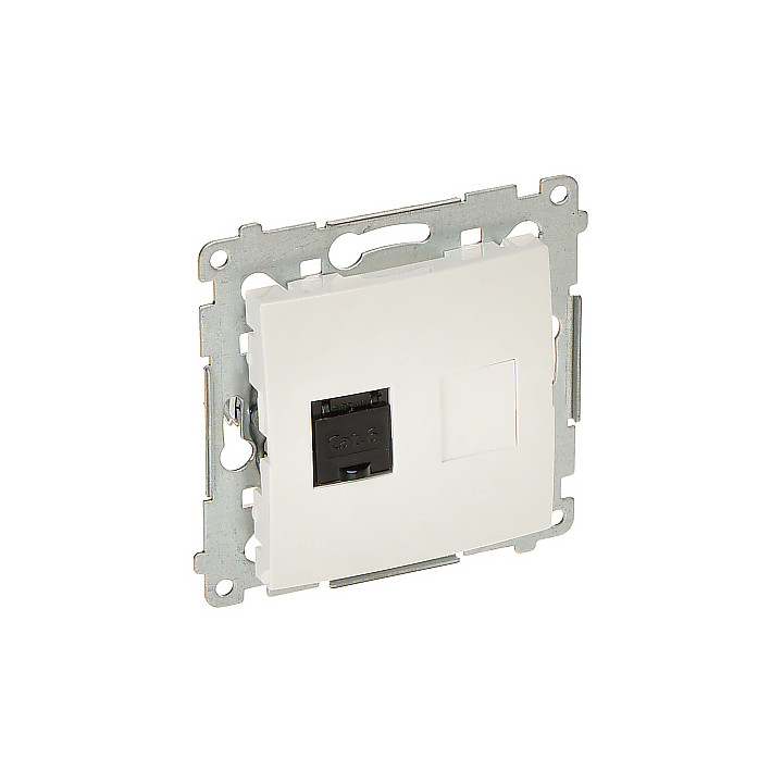 KONTAKT Simon D61.01/11-SIMON54 RJ-45 Wall Socket for Network Connection