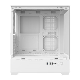DarkFlash C365 Mini Tower Computer Case (White)