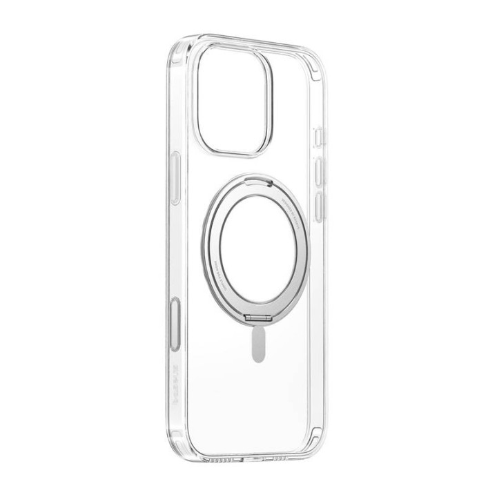 Baseus SkyRing 360° Magnetic Case with Stand for iPhone 16 Pro (Transparent) P6016100A201-05