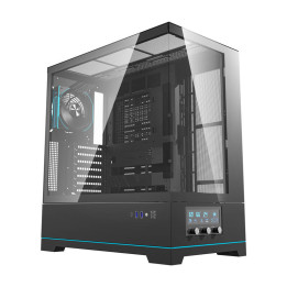 darkFlash DY451 PRO Black Computer Case + 1 Fan