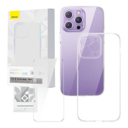 Baseus P60112202201-03 Transparent Case and Tempered Glass Set for iPhone 14 Pro Max