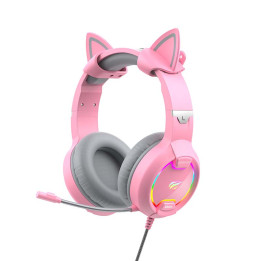 Havit GAMENOTE H2233D Gaming Headphones RGB (Pink)