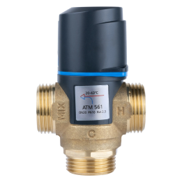AFRISO ATM 561 – thermostatic mixing valve, DN20, G 1", 20–43°C, Kvs 2,5