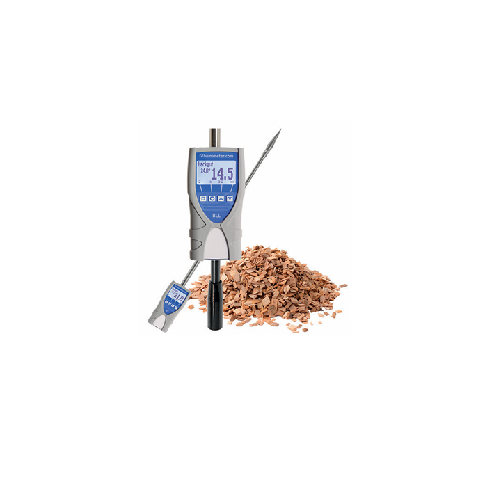 Schaller humimeter BLL – Professional Wood Chip Moisture Meter with Insertion Probe