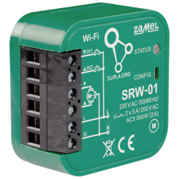 ZAMEL SRW-01 Smart Roller Blind Controller Wi-Fi 230V AC