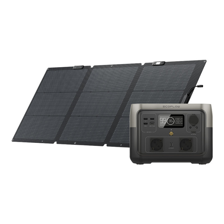 EcoFlow River 2 Max Power Station + 160W Solar Panel Set R2MAX-160W-SB