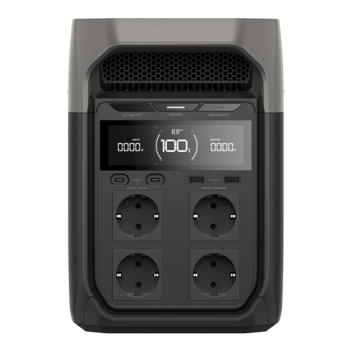 EcoFlow DELTA 3 Portable Power Station + 400W Solar Panel Set (D3-400W-SB)