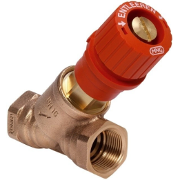 Resideo Braukmann V5000 Kombi-3-plus regulating valve, red, supply, female thread 3/4 inch