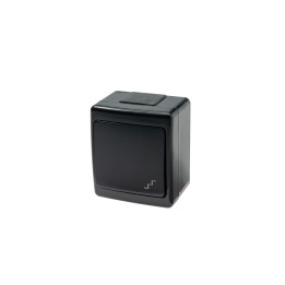 Surface d'interrupteur bidirectionnel BETA noire, protection UV IP44