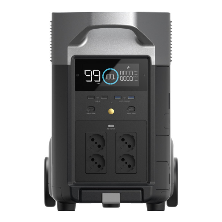 EcoFlow Delta Pro Power Station + 2x 400W Solar Panel Set (DPRO-2X400W-SB)
