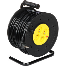 Blow PSB-3X2.5-4G/50M 3-Outlet Power Strip with Grounding, 50m Cable, Schuko Type F, 16A/230V, 3680W