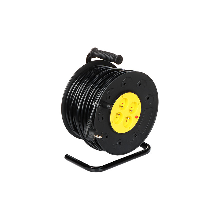 Blow PSB-3X2.5-4G/50M 3-Outlet Power Strip with Grounding, 50m Cable, Schuko Type F, 16A/230V, 3680W