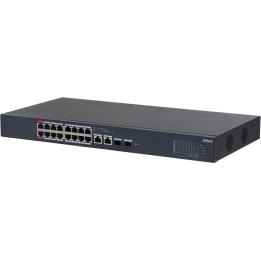 Dahua CS4218-16ET-240 18-Port Cloud Managed PoE Switch, 16 PoE Ports, 240W Budget