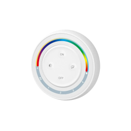 Wall mounted controller RGB+CCT Round 4-zone 2xAAA S2-W+