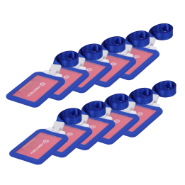 CARDCUBE 10XCARD-HOLDER-V-BLUE Carta RFID Blu