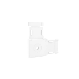 Horizontal Corner Connector for Surface-Mounted Magnetic Track TR26, White
