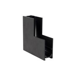 Vertical Corner Connector for Surface-Mounted Magnetic Track, Black