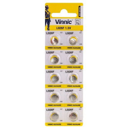 Vinnic L926F AG7 LR57 LR927 1.5V 42mAh Alkaline watch batteries 10pcs