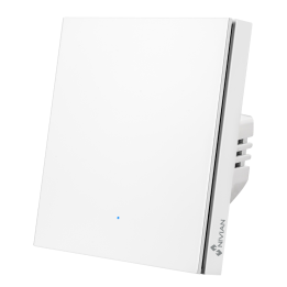 NIVIAN RETAIL NVS-FLATWALLSWITCH-101-WRB Умный настенный выключатель 1-клавишный сенсорный белый Tuya Zigbee