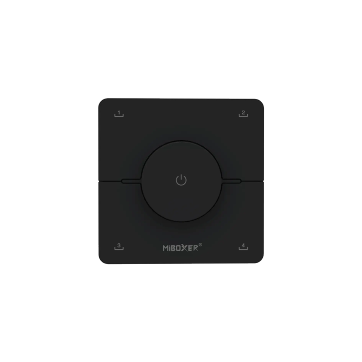 Wall mounted controller MONO/CCT Rotating Wheel 4 Scene, black 2xAAA K0-B