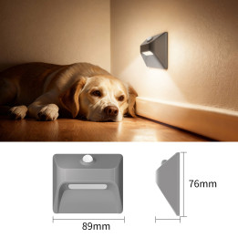 Immax STEP LIGHT wireless stair light, PIR sensor, silver