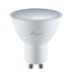 NIVIAN RETAIL NVS-RGBWBULB-45GU10-W умная RGBW лампа GU10, диммируемая, 220-240В